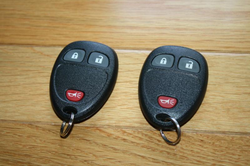 2 oem keyless remote key fob 2007 - 2013 gmc sierra chevrolet silverado 20952475