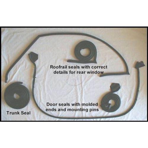 Weatherstrip rubber seal kit set door roofrail trunk for american motors amx