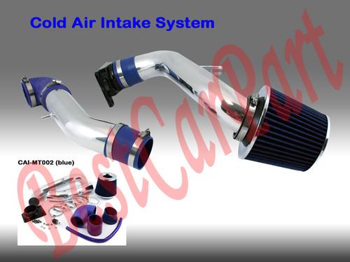 Bcp blue 00-05 eclipse 2.4 l4/3.0 v6 cold air intake racing system + filter