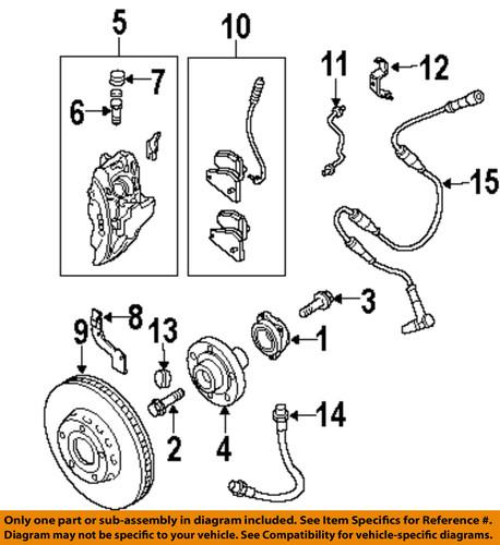 Audi oem 4b0698151s disc brake pad/brake pad or shoe, front