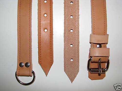 Hand made in the usa porsche 356 brown leather luggage suitcase straps belts