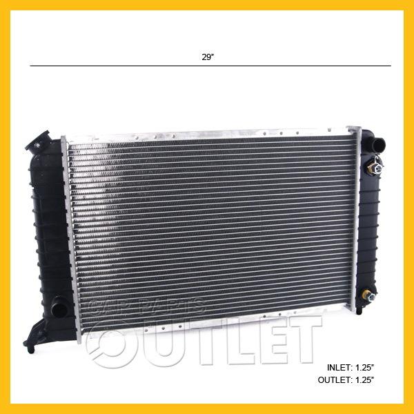 1994-2002 2003 s10 pickup sonoma radiator 2.2 l4 1997-2000 hombre a/t toc 1"core