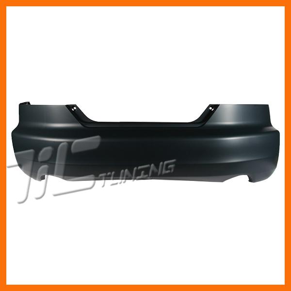 03-05 honda accord coupe rear bumper cover 2.4l 4cyl 2dr primered black plastic