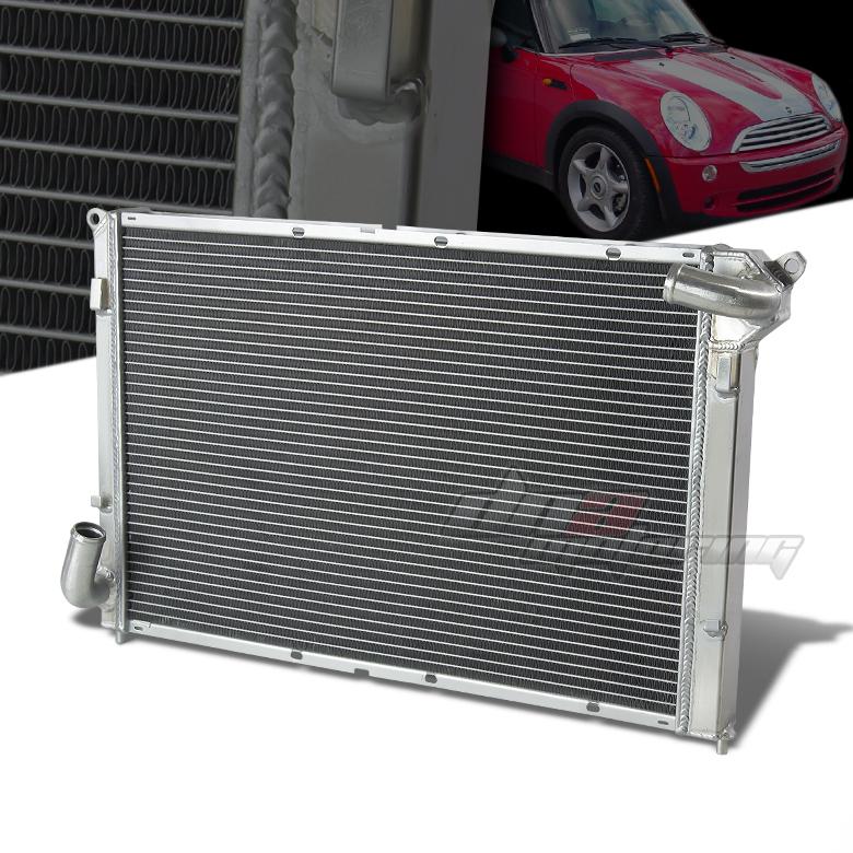 02-08 mini cooper s 1.6l supercharged r52 r53 2-row all aluminum racing radiator