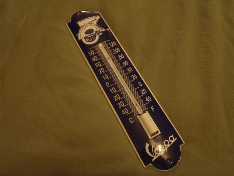 Norton porcelain service wall thermometer garage man cave shop 