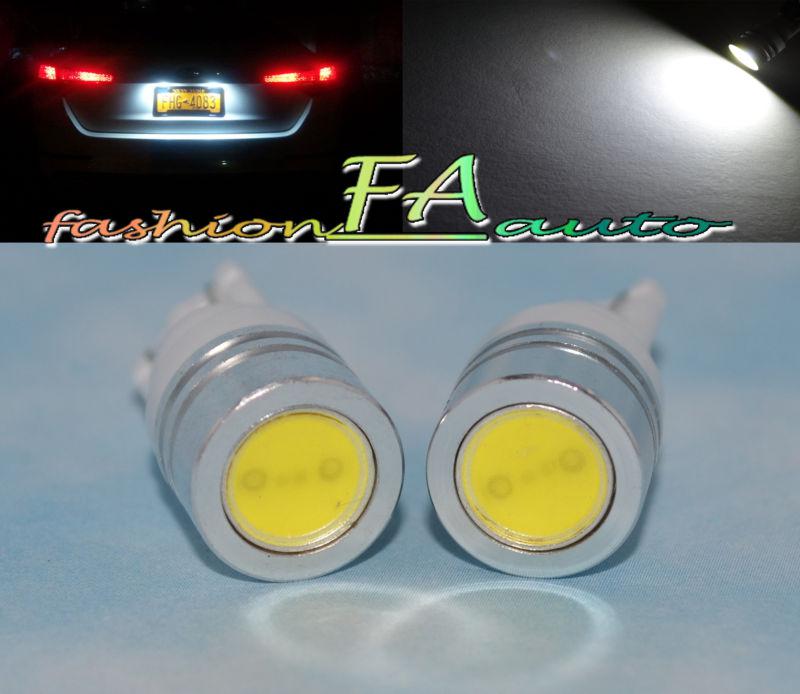 2 pc 194/168/t10 super white 1w hi power smd led license plate/side/park light 