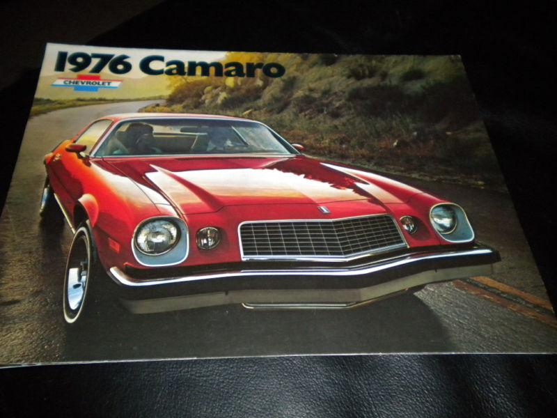 1976 chevrolet camaro original dealer brochure sport coupe type lt rallye sport