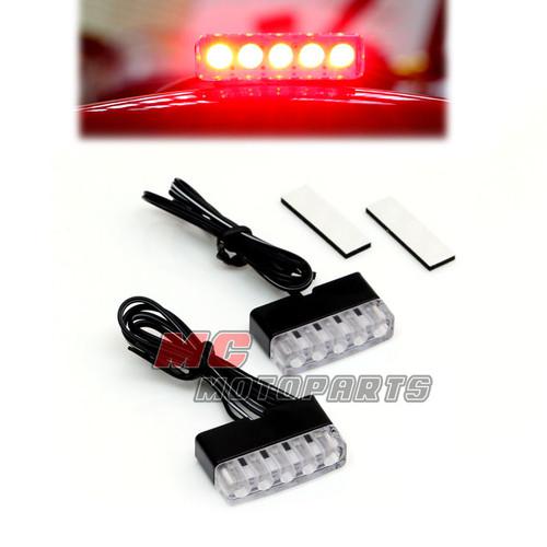 Aprilia footpegs rear red mini led brake light shiver gt 750 smv mana 850 rsv4 r