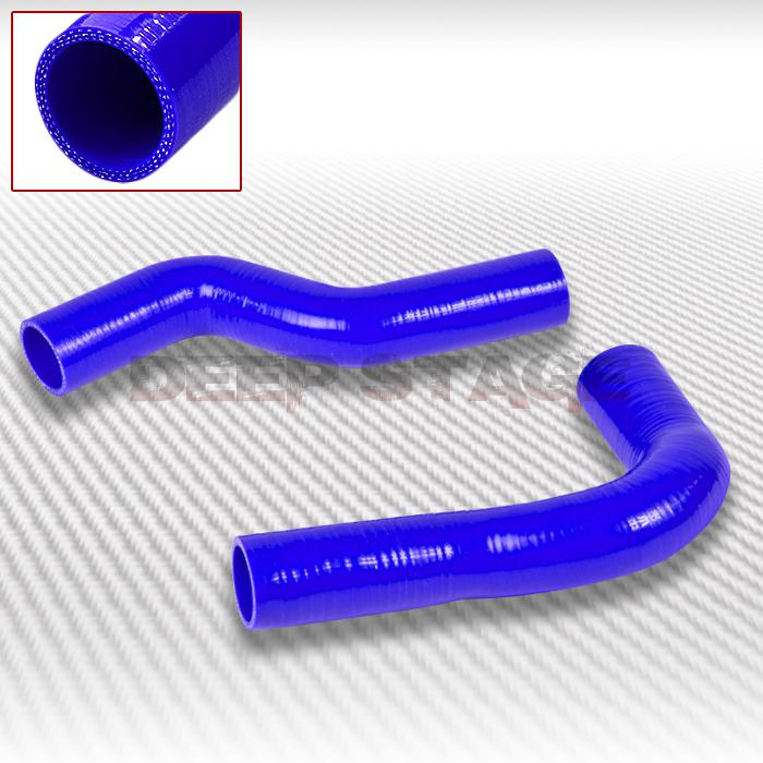 3-ply silicone radiator hose tube 92-00 subaru impreza wrx gc gf gm ej18 blue