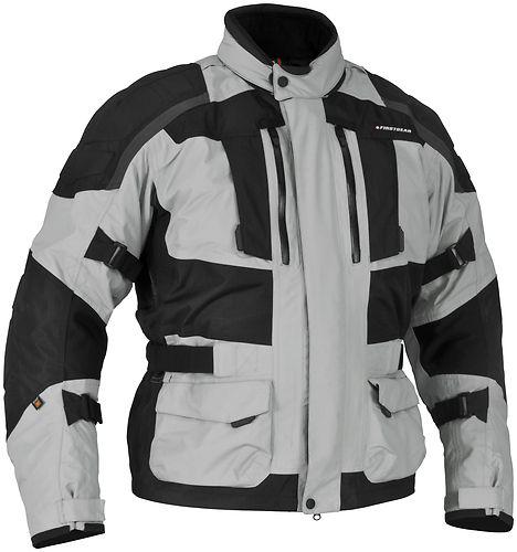 Firstgear kathmandu motorcycle jacket black/gray x-large tall