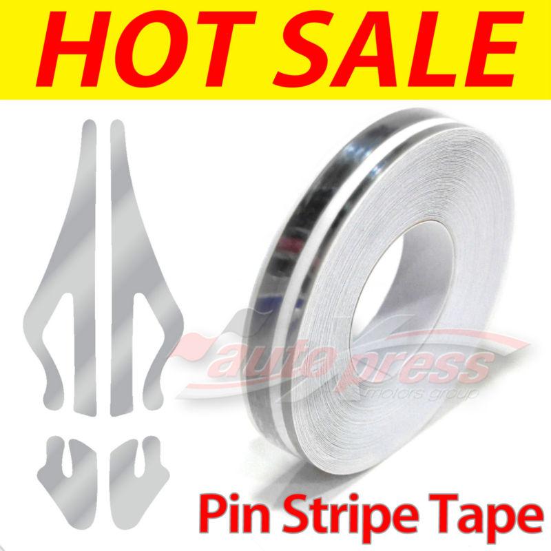 0.5" 12mm self adhesive pin stripe striping line tape decal vinyl sticker chrome