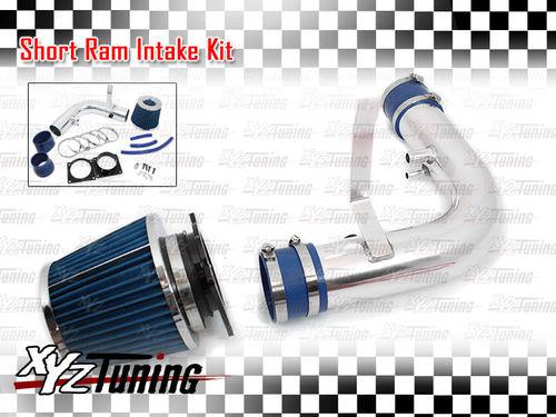 Blue 97-99 f250/navigator 5.4 v8 short ram air intake induction kit + filter 3"