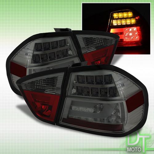 Smoke 05-08 bmw e90 4dr 3-series philips-led perform tail lights w/led bar g2