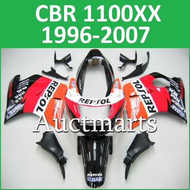 Fit honda cbr1100xx 1100xx super blackbird fairing kit abs plastics j7 c13