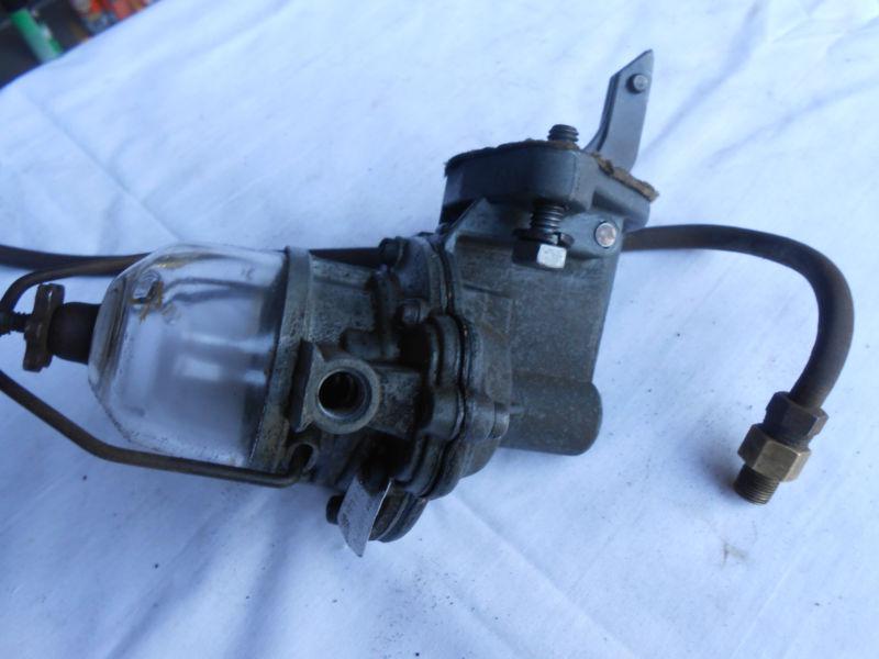  1949 plymouth  straight 6 cyl fuel pump w/glass bowl, tag #638rx-x