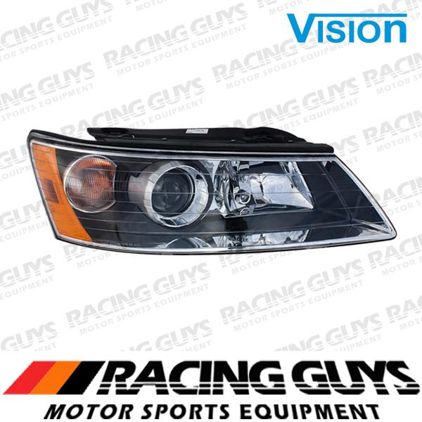 Single right passenger headlight lamp front fit 2006-2008 hyundai sonata gl gls