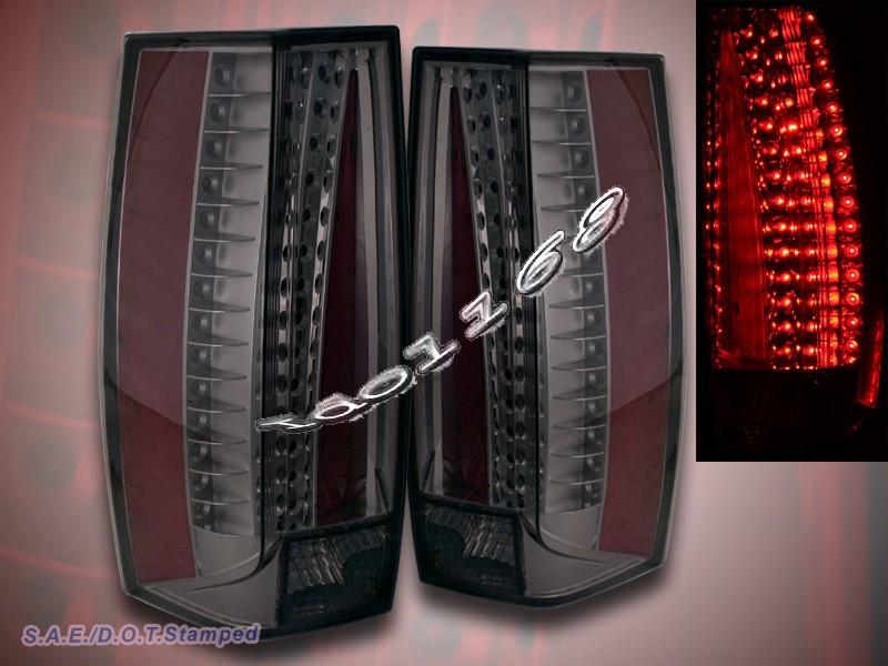 2007-2010 yukon / 2007-11 tahoe suburban smoke led tail lights g5 escalade style