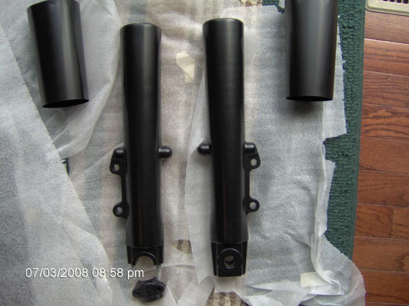 Harley fork legs-sliders-fit 2000-2013 matte/denim black powder coat