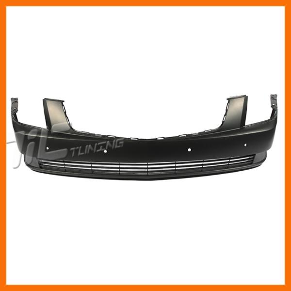 06-11 cadillac dts front bumper cover gm1000813 primered black pdc sensor holes