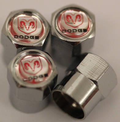 Dodge silver tire valve caps magnum viper charger ram dart challenger srt