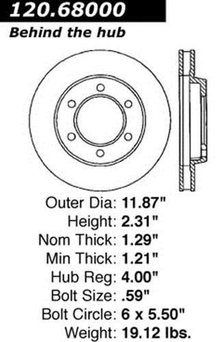 Centric-power slot 126.68000sl stoptech sport rotors