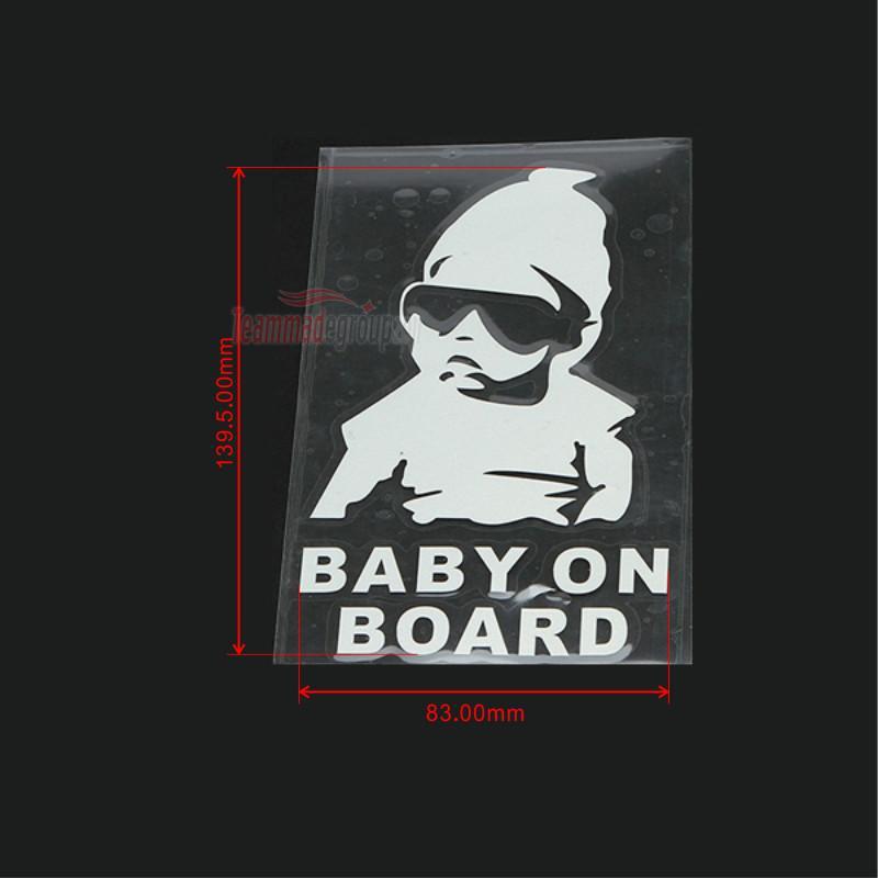 Baby on board hangover car laptop window funny decal vinyl sticker no background