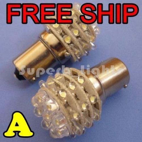 2x 1156 amber 36-led turn signal indicator light bulb