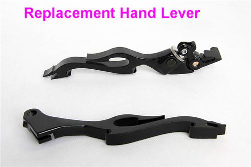 Black brake clutch flame lever for honda cbr 600 f1 f2 f3 f4 f4i hurricane nc700