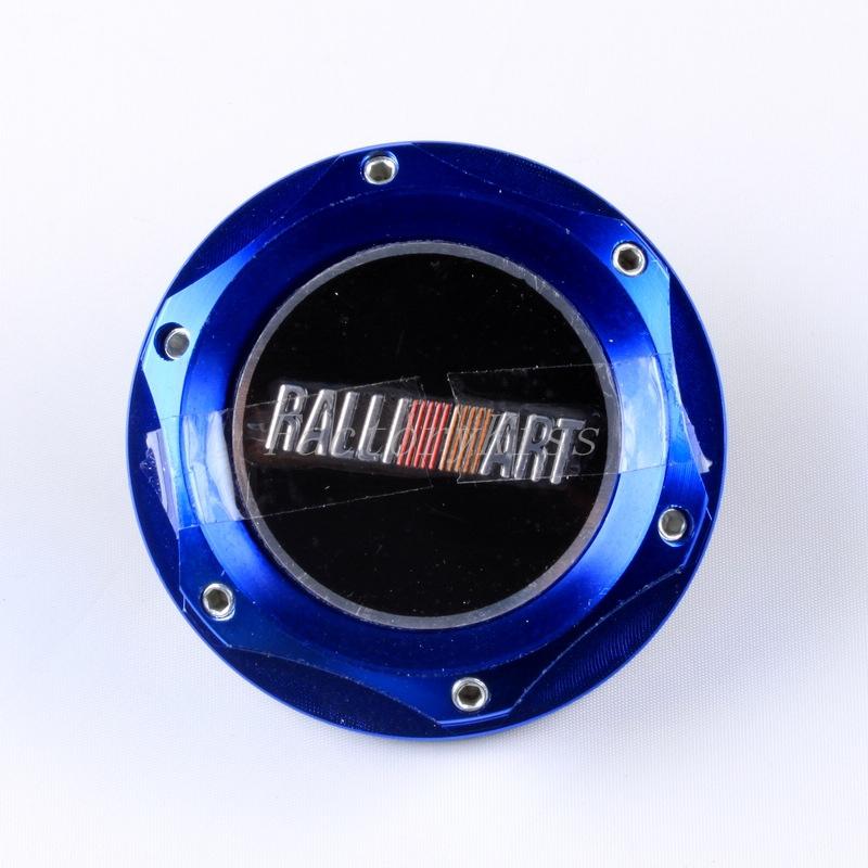 Oil fuel filler racing engine tank cap cover plug fit mitsubishi ralliart blue