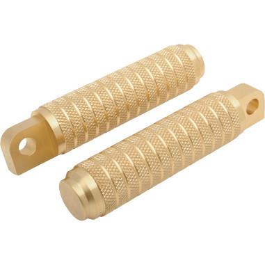 Nyc choppers nyc-148-br radial knurled footpegs brass universal