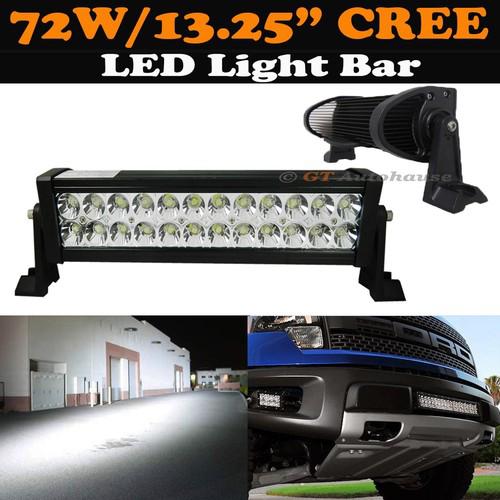 13.5" 72w cree led work light bar driving off road truck atv jeep boat  #w2