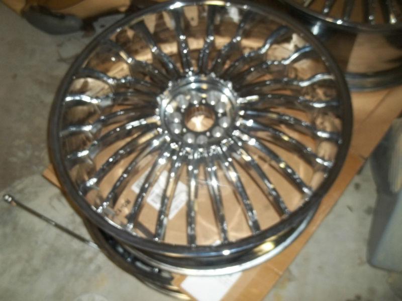 Dub spinner 26" wheel set skirtz spinners new dub ragged spin floater spinner