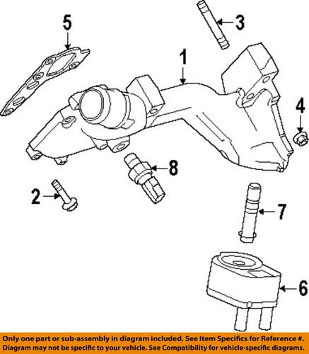 Ford oem 2c2z6a642cc engine oil cooler-oil cooler