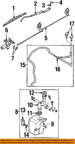 Kia oem 0k52y67360 wiper & washer-windshield-link assembly