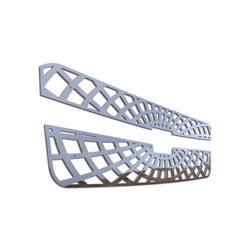 Chevy Avalanche 02-06 w/ Cladding Spider Web Stainless Grille Aftermarket Trim, US $76.46, image 2