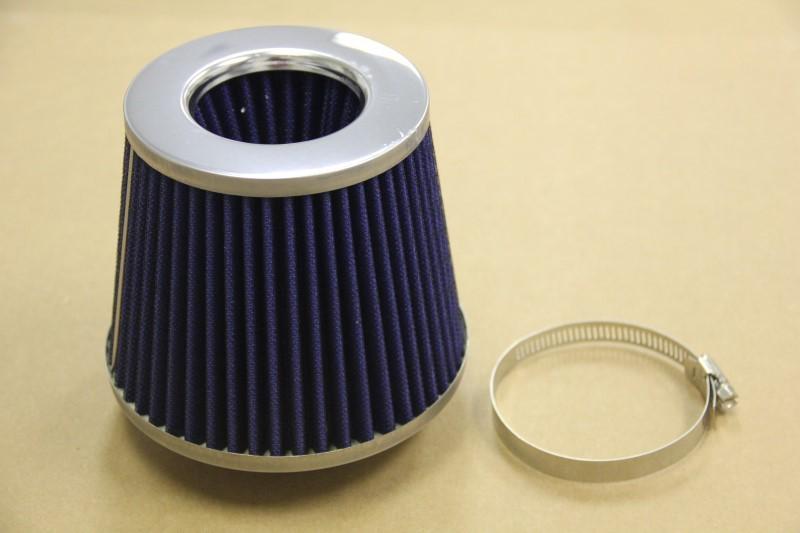 Universal high performance blue 3'' inlet cone dry flow air filter 3" air filter