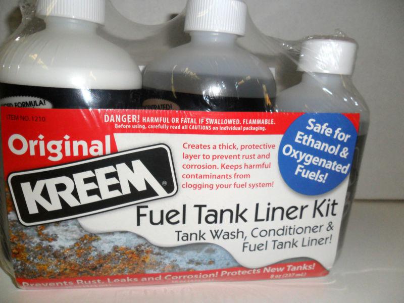 Kreem fuel tank liner kit    fix honda , yamaha, kawasaki, metal gas tanks