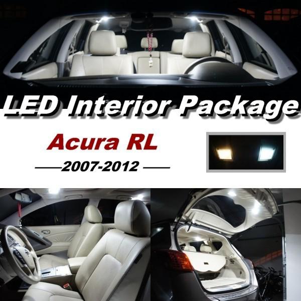 9 x xenon white led lights interior package kit for 2007 - 2012 acura rl