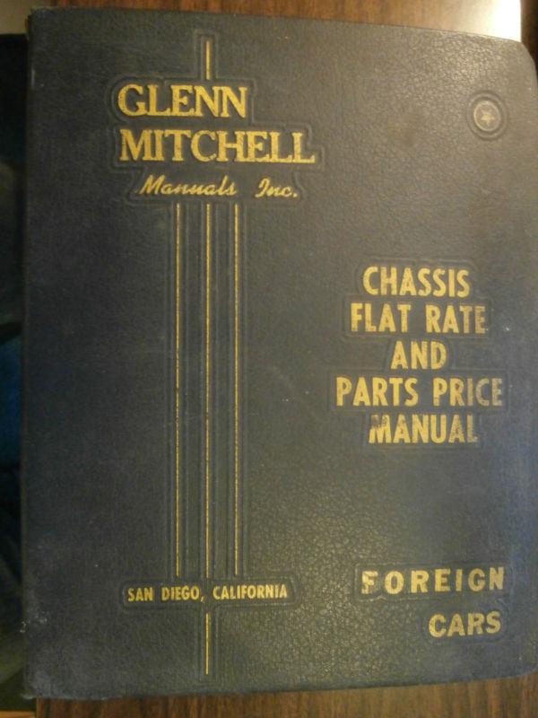 Mitchell flat rate manual for foreign cars mercedes porsche 1952 - 1956