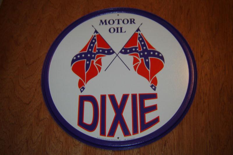 Vintage style dixie oil service metal sign gas pump rat hot rod muscle car 