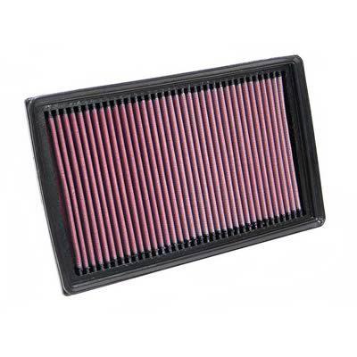 K&n 33-2886 air filter element rectangular cotton gauze red ford/volvo each