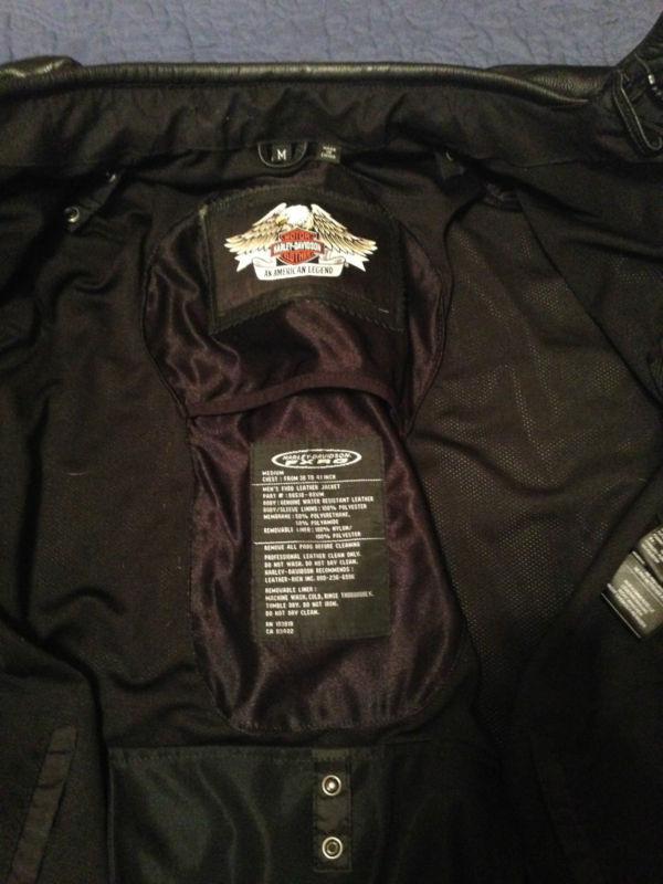 Mens harley davidson leather fxrg jacket medium