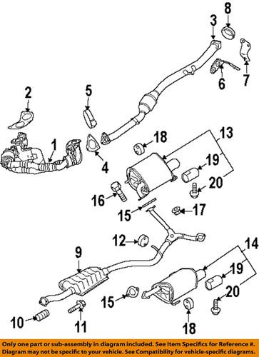 Subaru oem 44616aa200 catalytic converter gasket/catalytic converter  gasket