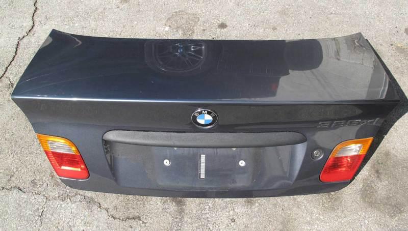 Bmw e46 3-series sedan 4dr trunk lid steel grey 1999-2005 used oem