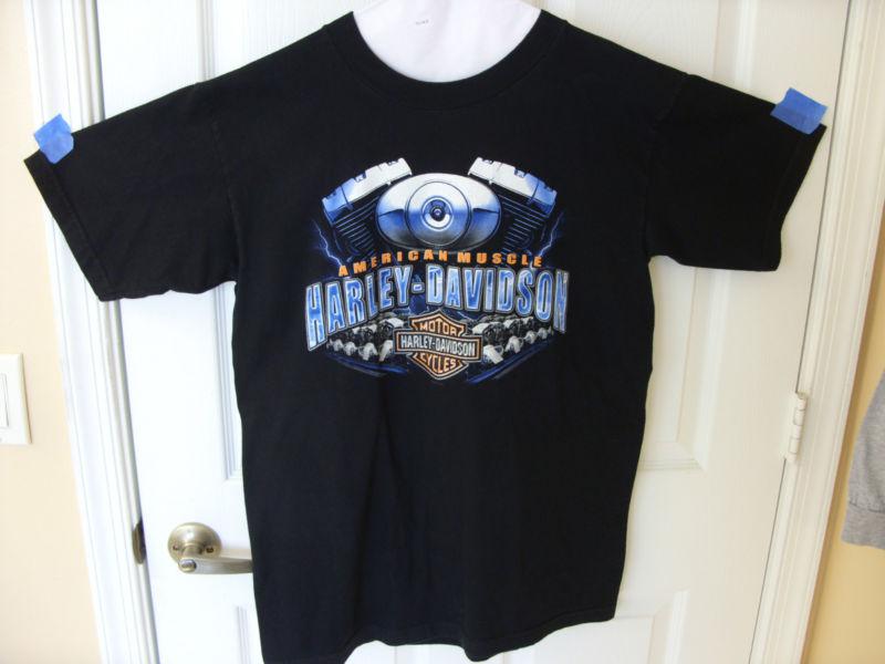 Men's large harley davidson daytona bruce rossmeyer biker t-shirt black