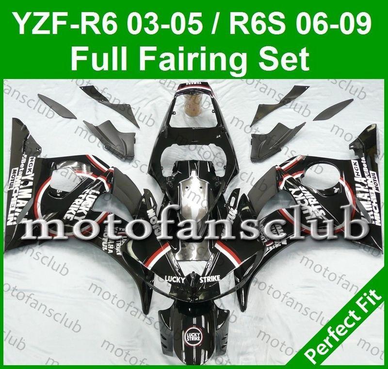 Fit yamaha yzf r6 03 04 05 yzfr6 2003 2004 2005 fairing bodywork plastics #24 b