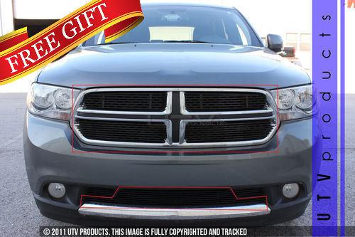 2011 2012 dodge durango 5pc combo black billet grille kit custom 11 12