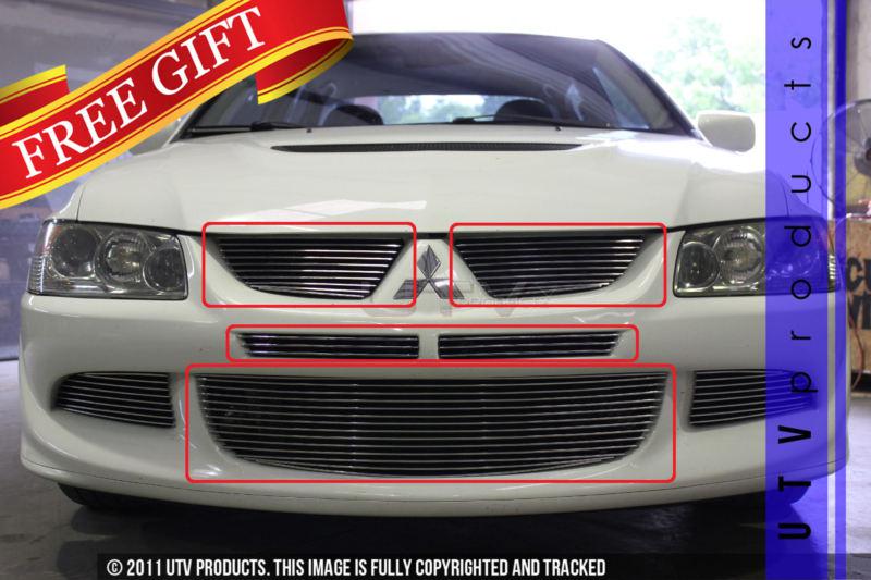 2003 2004 2005 2006 mitsubishi lancer evo 8 combo 5pc billet grille mr rs gsr 