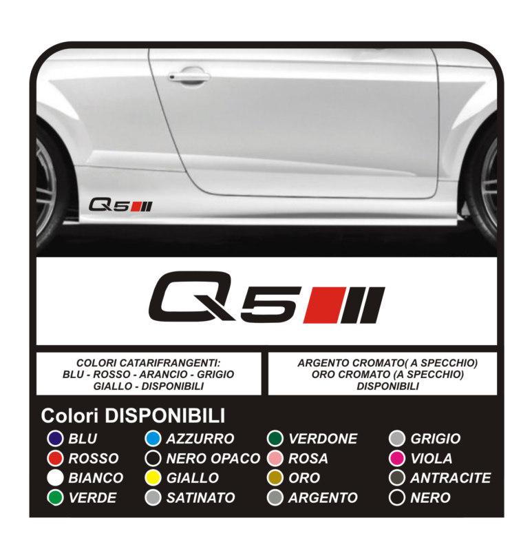 Sticker side q3 q5 q7 quattro s-line stickers tuning decals 