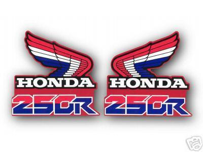 Atc gas tank shroud wing decals stickers- 1986 honda atc 250r  trx~  nice